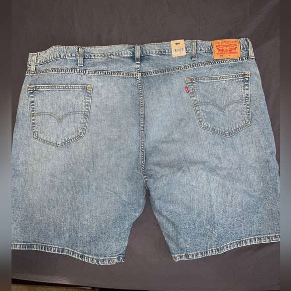 Levi's 405 Blue Distressed Denim Jean Shorts- Men's Big & Tall Size 54 NWT - Picture 4 of 5